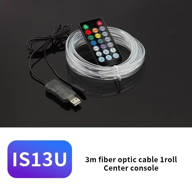 Car Environment Wire LED USB Flexible Neon Interior Lights Assembly RGB For Automotive Decoration Lighting 3M Hidden APP