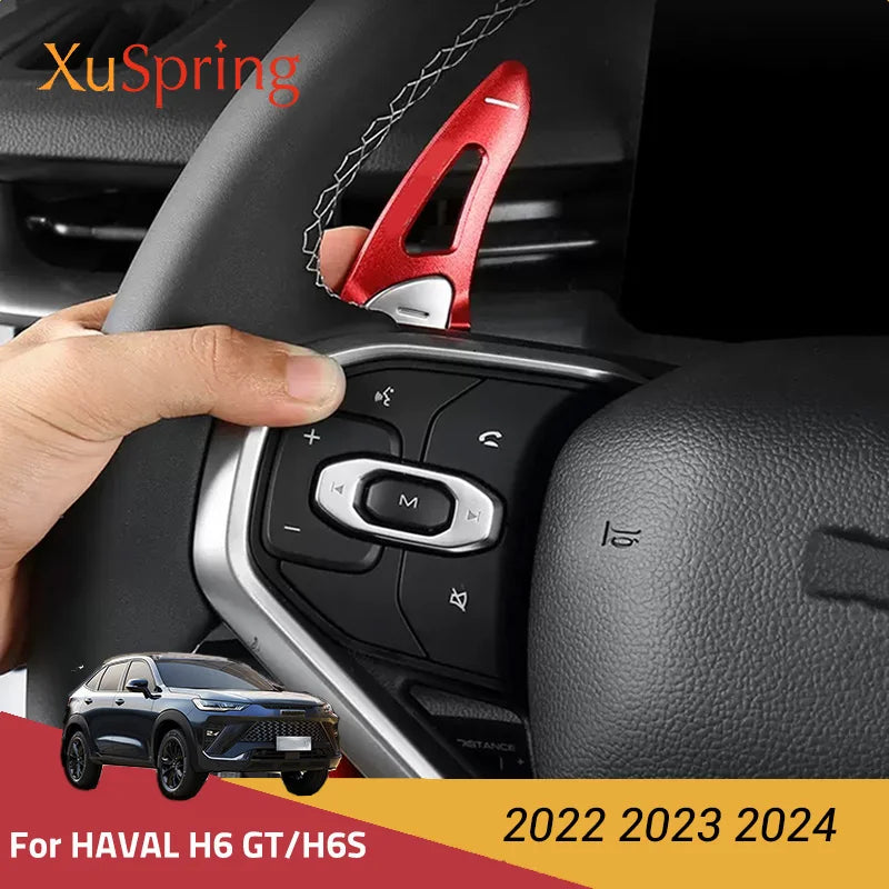 Car Steering Wheel Shifter Paddle Styling Interior Decoration Accessories Zinc alloy For Haval H6S/H6 GT 2022 2023 2024
