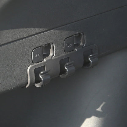 Rear Trunk Hook Seat Button for Tesla Model Y 2020-2024 Cargo Grocery Shopping Bag Holder Umbrella Hanger