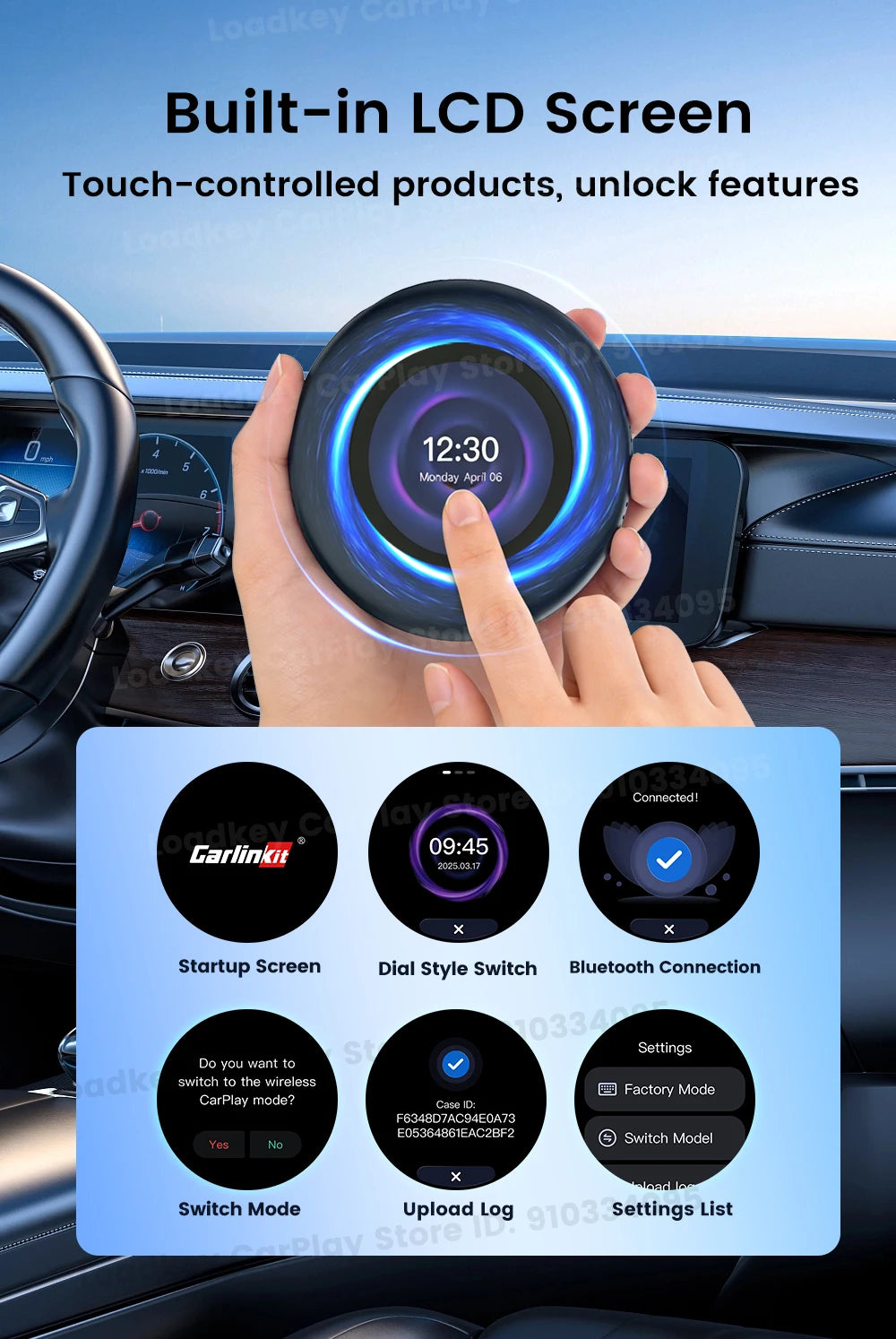 Carlinkit Ultra3 Android Tv Box Android 15 Wireless Carplay Adapter QCM6350 Smart Car Ai Box Carplay For Netflix Youtube 5G LTE