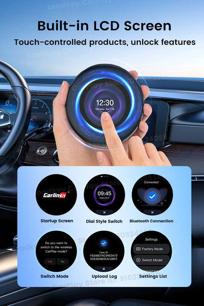 Carlinkit Ultra3 Android Tv Box Android 15 Wireless Carplay Adapter QCM6350 Smart Car Ai Box Carplay For Netflix Youtube 5G LTE