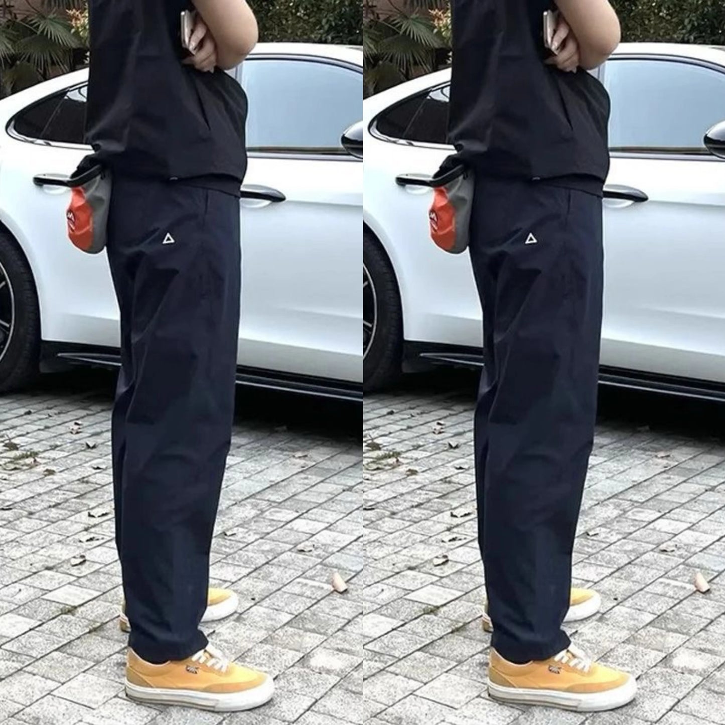 Quick Dry Straight Leg Thin Work Trousers for Men Summer Outdoor Hiking Mountain Climbing Windproof Pants Casual Fashion