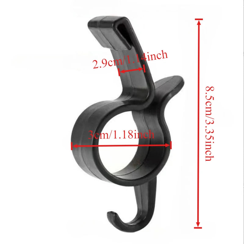 2PCS/Set Car Hooks for Back of Car Seats, Trunk, Fishing Rods, Umbrellas, Towels, Multi-Functional Car Storage Hanger