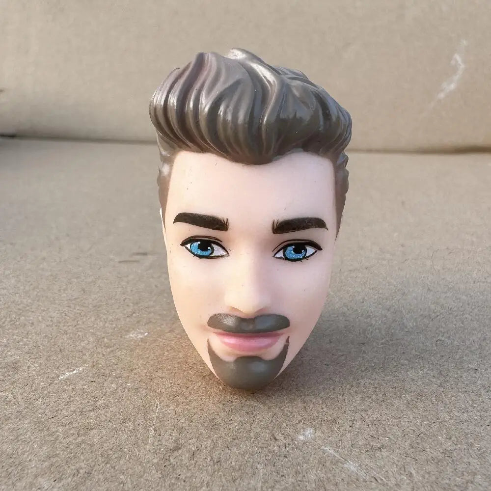 1/6 Vintage Doll Heads Mermaid Racer Super Model Princess For 30cm Solid Male Female Children Playing Birthday Gifts