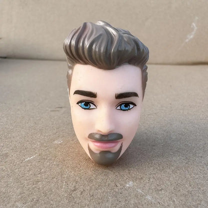 1/6 Vintage Doll Heads Mermaid Racer Super Model Princess For 30cm Solid Male Female Children Playing Birthday Gifts