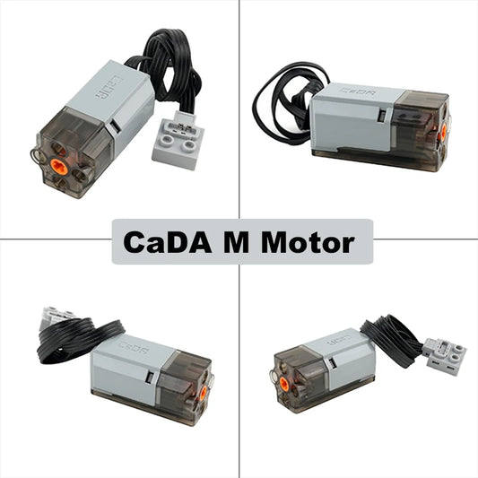 CaDA Technical-Compatible L Motor Upgrade Kit with Remote Controller for Building Blocks Car Model DIY Projects