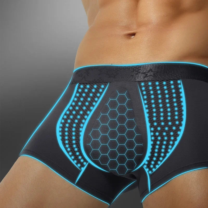 3pc Fitness essential boxers, high-stretch and breathable fabric, full support for sweating, and stretching movements