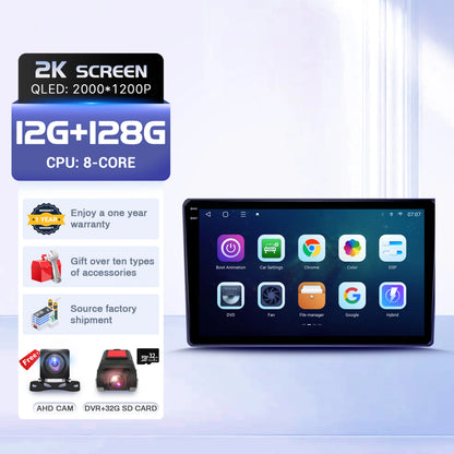 10" For Honda Element YH 2002-2011 Car Multimedia Radio Android 16 System BT Carplay Android Auto 2K QLED Screen 4G GPS 5G WIFI