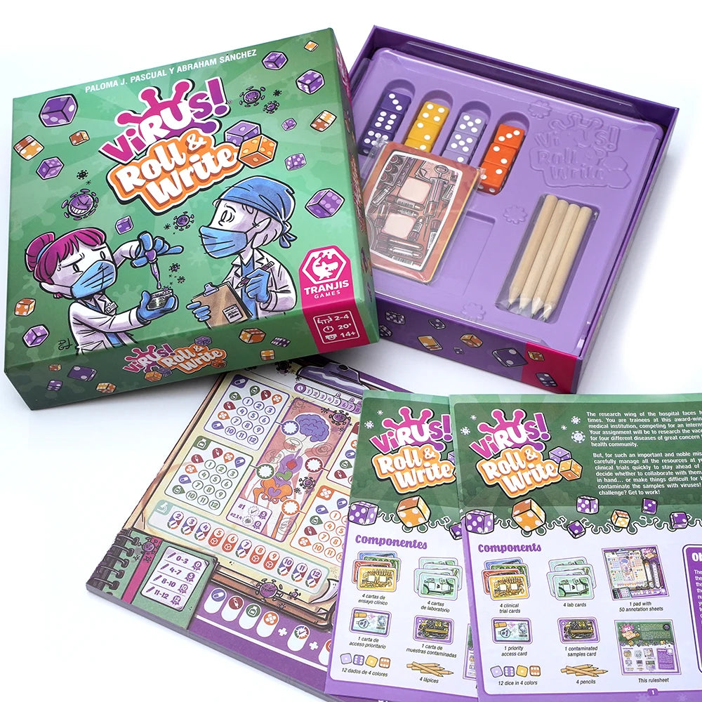 Virus roll & write Un divertidisimo