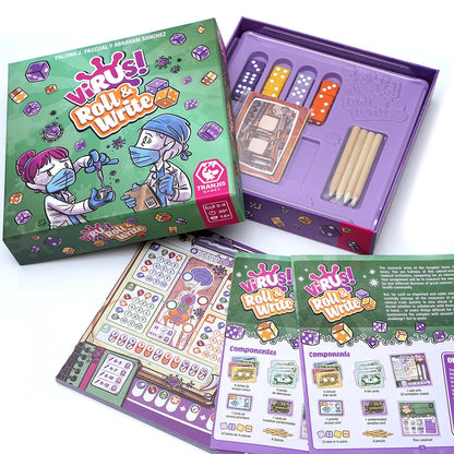 Virus roll & write Un divertidisimo