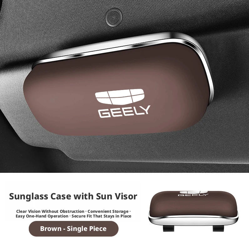 Compatible with Geely Galaxy L7 eyewear case L6/E5/Starship 7EMi car sunglasses holder, car sunshade storage box.