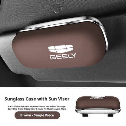 Compatible with Geely Galaxy L7 eyewear case L6/E5/Starship 7EMi car sunglasses holder, car sunshade storage box.
