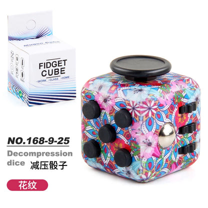 Creative Solid Color Fidget Dice Handheld Cube Release Stress Autism Anxiety Adult Kids Relief Anti-Stress Finger Children Toys