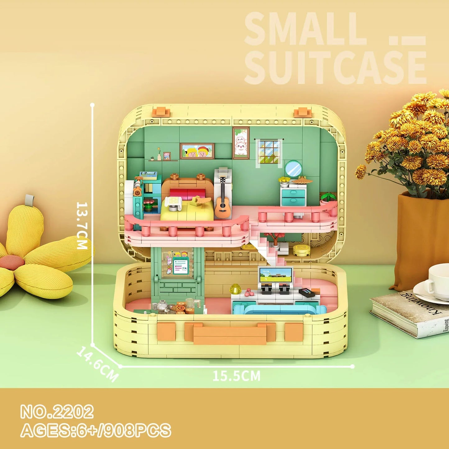 Secret Box Streetscape Mini Diamond Building Block Villa Art Studio Room Circus Building Brick City Street View Creative Toy