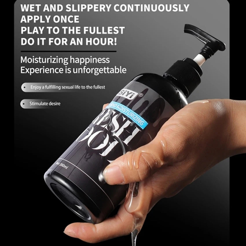 Silicone-Based Anal Lubricant Water-Based Semen Sex Lube Safe Personal Intimate Lubrication Sexy Toy Gel Women Men 200ml/300ml