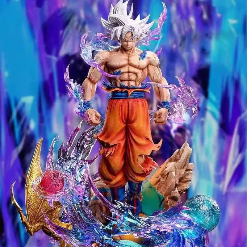 Dragon Ball Ultra Instinct Son Goku Anime Action Figure Pvc Model Desktop Ornaments Collection Statue Birthday Gift For Fans