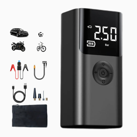 4IN1 Multifunction Jump Starter Power Bank 12000mAh Large Capacity Booster Jump Starter For car/Motorcycle With Air Compressor
