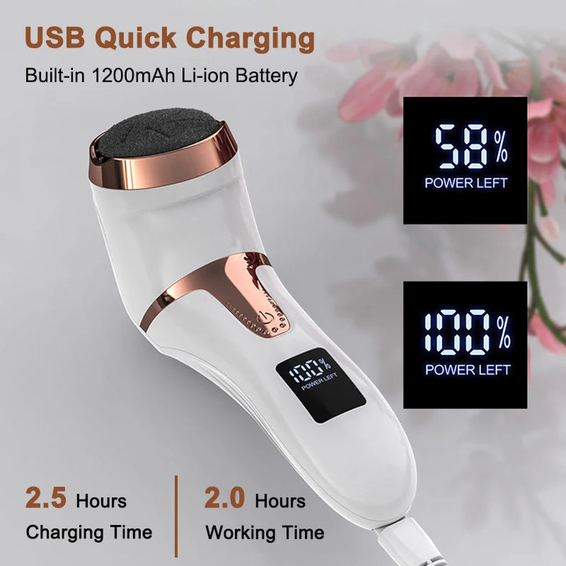 Electric Pedicure Tools Foot Care File Leg Heels Remove Hard Cracked Dead Skin Callus Remover Feet Foot Files Clean Care Machine