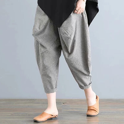 Cotton Blend Loose Fit Casual Women's T-irt And Harlan Pants Set Single Piece Summer Faion Ensemble for plus Size