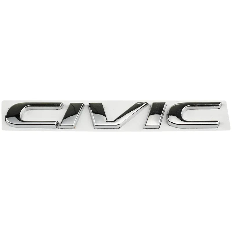 Metal 3D Car Stickers Side Fender Badge Rear Trunk Emblem Decal Styling for Honda CIVIC Logo 10th 11th 8th 2024 2023 Accessories