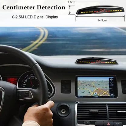 FirstSafe Factory Parking Sensor Kit Front Rear Mood Light Display 6/8 Radar Sensors Auto Backup Monitor Detector Accessories