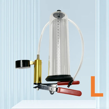 Large Vacuum Massage Cup with Pressure Gauge Male Muscle Enlargement Exercise Manual Vacuum Massage Pump Home Massage Products