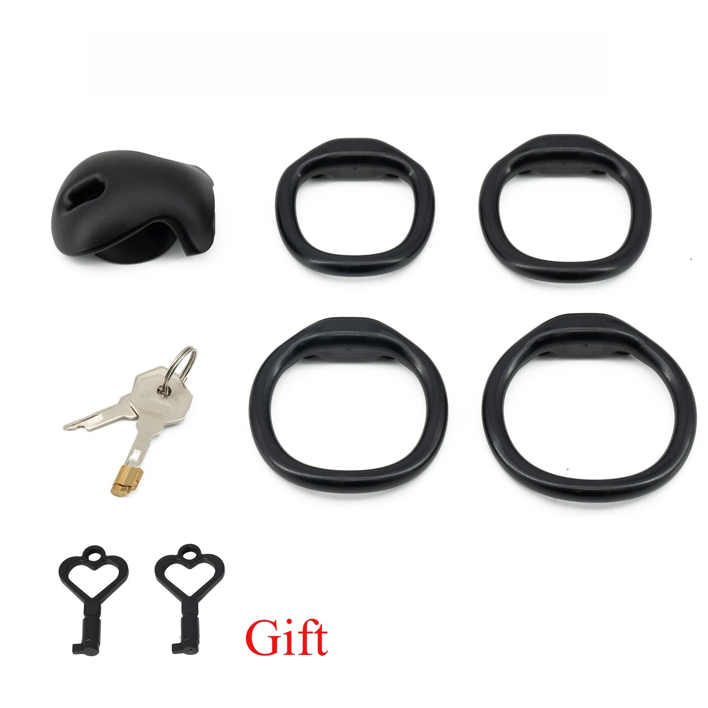 Male Chastity Cage with 4 Size Rings Positive/Negative Chastity Device Sissy Cb Lock Penis Bondage SM Chastity Lock Sex Toys Men