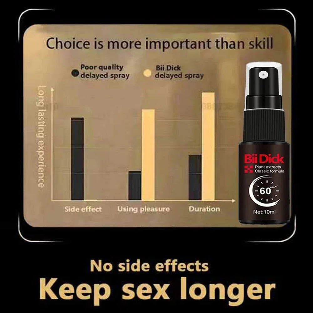 Male Penile External Use Sex Spray Long Lasting 60 Minutes Spray For Men Premature Ejaculation Fast Erecting Adult Product