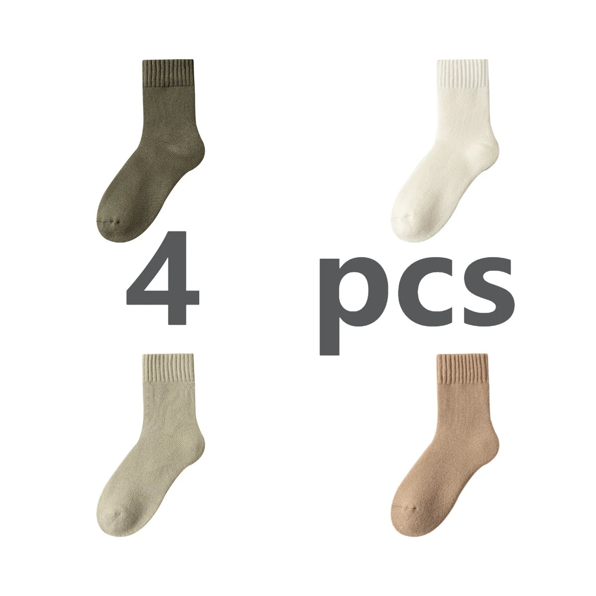 Men Winter Thick Woolen Socks with Added Fleece for Warmth and Protection Men's Long Socks for Winter Mens Socks Designer Socks