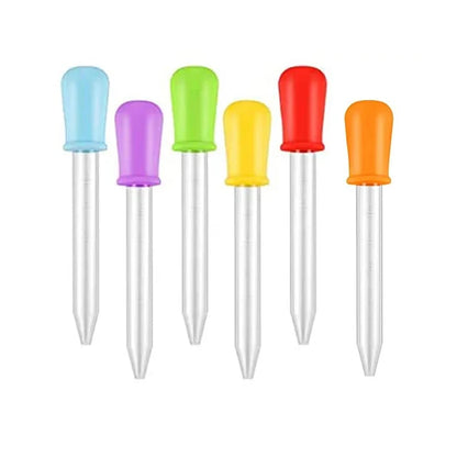 1-30Pcs Small Plastic Graduated Dropper Liquid Eye Ear Pipette Drawing Paint Tools Lab Experiment Toys For Children Kids Gift
