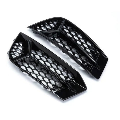 2Pcs HONEYCOMB Mesh Fog Light Grill Cover For Audi A3 2017-2020 Bezel Car Front Bumper Lamp Grille Racing Style Auto Accessories