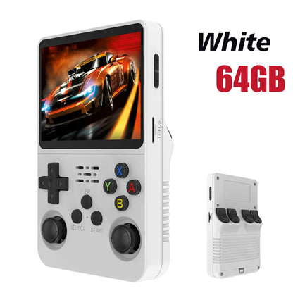 Open Source R36S Retro Handheld Video Game Console Linux System 3.5 Inch IPS Screen Portable Pocket Video Player 64GB Games Gift