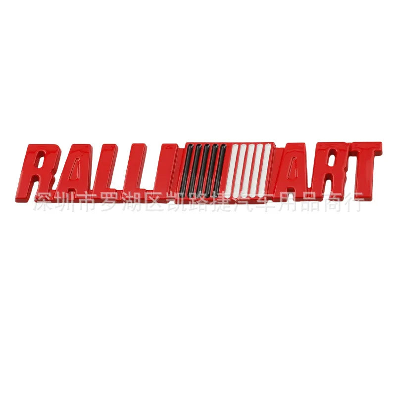 Car Metal Logo Emblem Badge Body Stickers For Mitsubishi RALLIART pajero l200 evo lancer х outlander asx xforce Grandis Eclipse