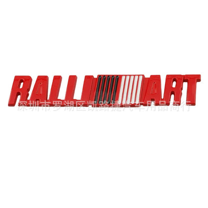 Car Metal Logo Emblem Badge Body Stickers For Mitsubishi RALLIART pajero l200 evo lancer х outlander asx xforce Grandis Eclipse