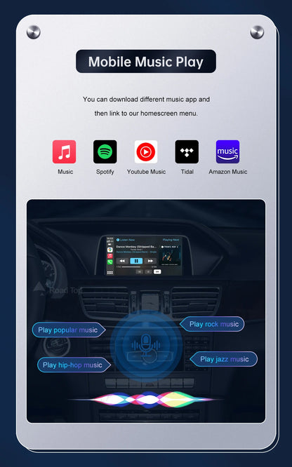 Road Top Wireless CarPlay for Mercedes Benz E-Class W212 E Coupe C207 NTG4.5/4.7/5.0 2011-2015 with Airplay Android Auto