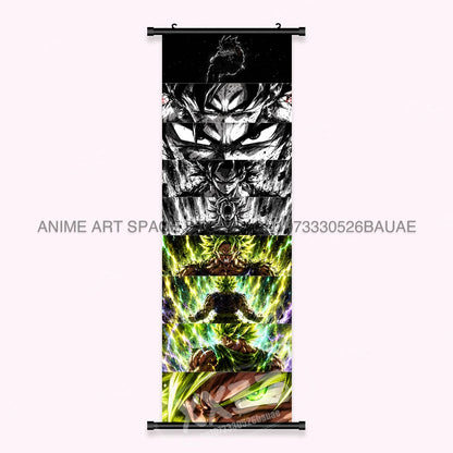 Dragon Ball Anime Wall Artwork Canvas Mural Scrolls Pictures Anime Character Son Goku Hanging Painting Poster Home Decoration