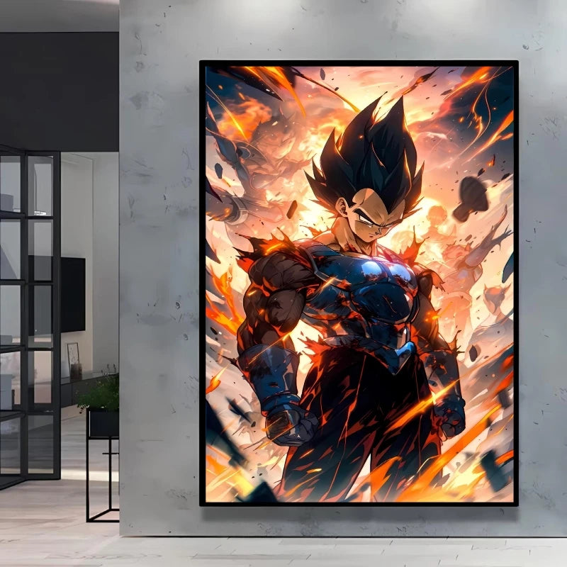 Canvas Posters Dragon Ball Goku Picture Children Gifts Home Decoration Waterproof Comics Pictures High Quality Wall Art Classic