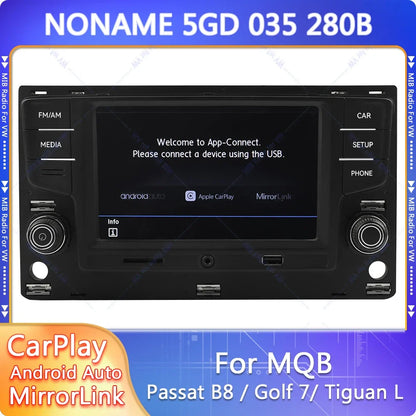 Noname 5GD035280B MIB Carplay Car Radio for VW Golf MK7 MK7.5 Passat B8 Sportvan Tiguan Bluetooth 6.5 inch Android Auto Player