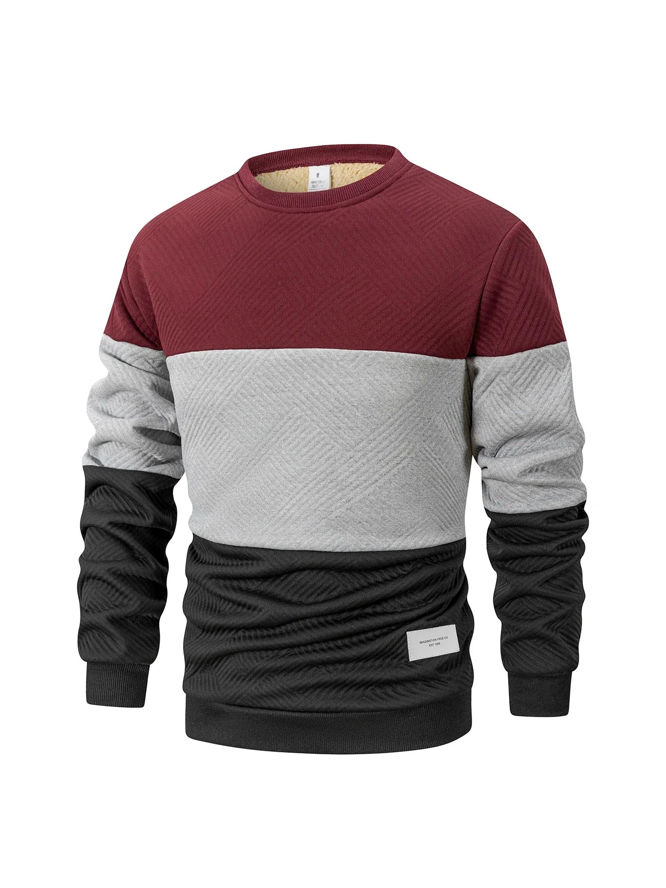 Autumn Winter Men's Crew Neck Pullover Casual Thicker Sweatshirt Long Sleeve Warm Slim Knitted Sweaters Streetwear Men Clothing