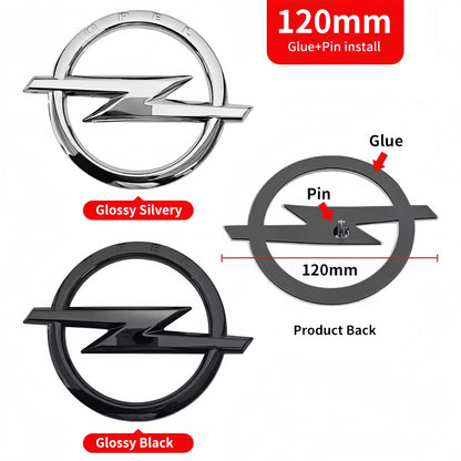 1pcs 3D ABS Car Front Grille Hood Bonnet Emblem Rear Trunk Bumper Badge Logo Sticker for Opel Astra Zafira Insignia Corsa