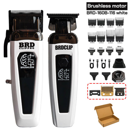 BRDCLIP 7500RPM Brushless Motor Professional Hair Clipper Barber Hair Cutting Machine Kit Salon Hair Trimmer for Men 106 078