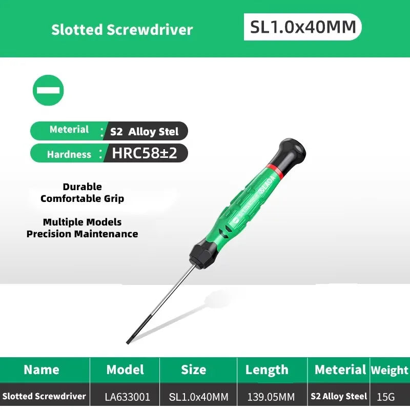 LAOA 1pcs precision screwdriver SL1.0-4.0 screwdriver phillips mini screwdriver phillips screwdriver plum blossom T5-T20