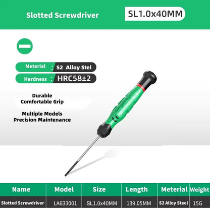 LAOA 1pcs precision screwdriver SL1.0-4.0 screwdriver phillips mini screwdriver phillips screwdriver plum blossom T5-T20