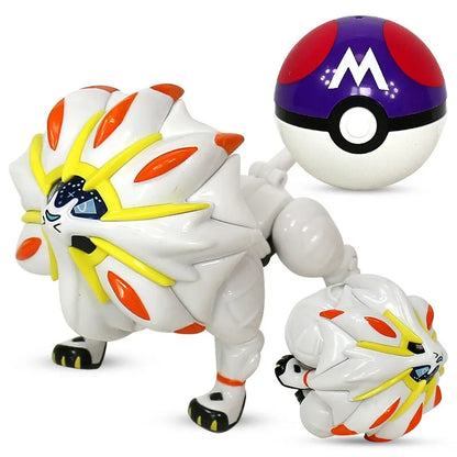 Pokemon Pokeball Figure Pikachu Dragonite Lapras Psyduck Mewtwo Gyarados Solgaleo Lunala Eevee Poke Ball Toy Kids Birthday Gift