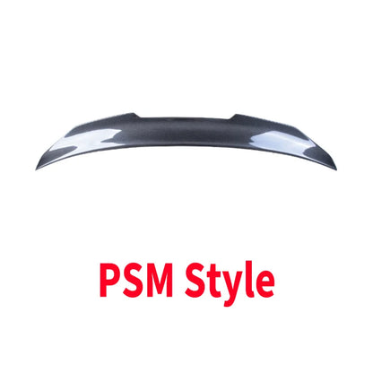 For Audi A3 S3 RS3 8V 2013-2020 Rear Trunk Wing Carbon Fiber M4/PSM/R/V/HK Style Spoiler Tail Fin Guard Board Kits Accessories
