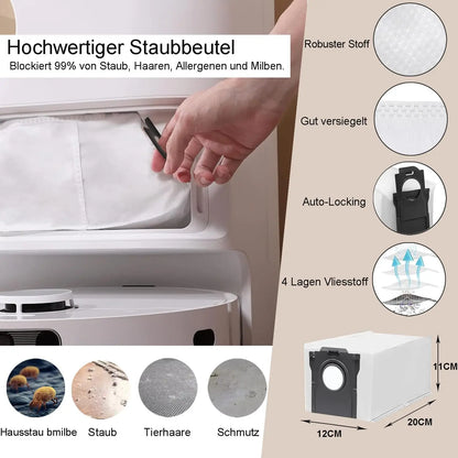 Dreame L10s Ultra Gen 3, Dreame X40 Ultra/ L40 Ultra/L30s Pro Ultra Heat/P10 Pro Ultra Tricut Brush Filter Mop Cloth Bag