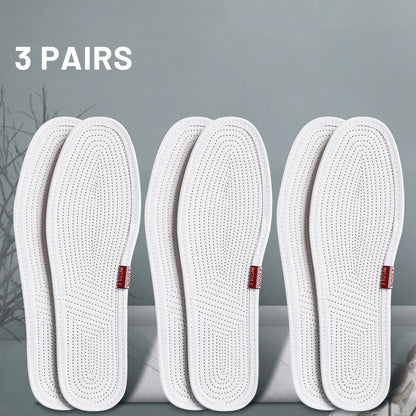 3 Pairs Nine-Layer Cotton Insoles,Men Women Sweat-Absorbent Insert,Breathable,Deodorant,Comfortable Durable Sport Shoe Sole