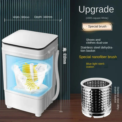 220V shoe washing machine, household small fully automatic shoe brushing machine, integrated with washing and stripping AG