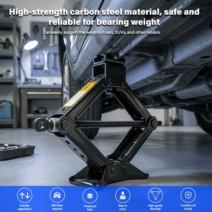 2 Ton Scissor Jack Set，Car SUV Auto Jack Kit with Extendable Wheel Wrench,Labor-Saving Repair & Tire Replacement Tool