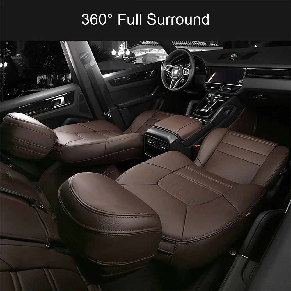 For Audi Q7 4L 2006 2007 2008 2009 2010 2011 2012 2013 2014 2015 Nappa Leather Custom Car Seat Covers Set Protector Accessories